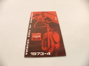 catalogue RIO Veteran cars au 1/43 de 1973 1974 - Bild 1 von 5