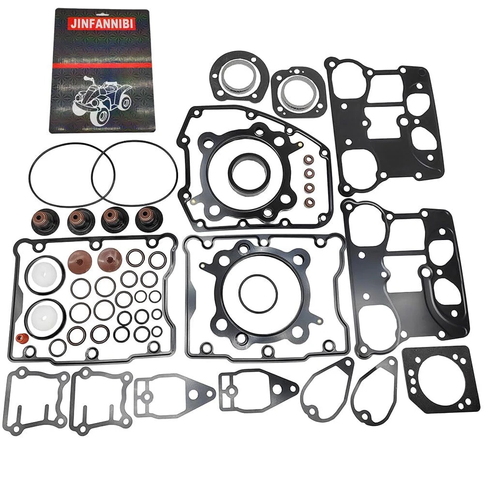 Cylinder Top End Gasket Kit for Harley Dyna Electra Glide Fat Boy Night Train Foto 1 de 4