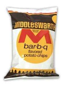 Middleswarth Potato Chips Barbecue, 1.5oz large snack bag pack of 12 - Picture 1 of 1
