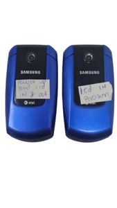 2 Lot Samsung SGH-A167 Blue AT&T GSM A167 Flip Cell Phone As Is 2MB Need Repairs - Picture 1 of 13