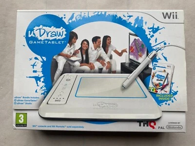 uDraw Game Tablet inc uDraw Studio (open box) - Nintendo Wii UK Contents Sealed! - Image 1 of 3