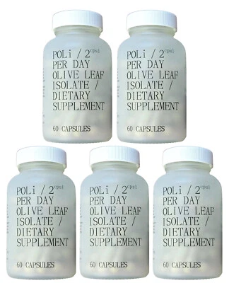 (Pack de 5) EXTRACTO DE HOJA DE OLIVA Poli de Forever Young - Inmunidad - 300 Cápsulas Foto 1 de 4