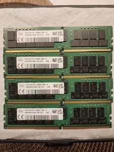 [Lot of 4] SK Hynix 64GB DDR4 PC4-32000AA Server Memory