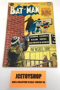 DC COMICS 1950 BATMAN 64 GOLDEN 2ND APPEARANCE KILLER MOTH 52 BIG PAGES - Picture 1 of 11