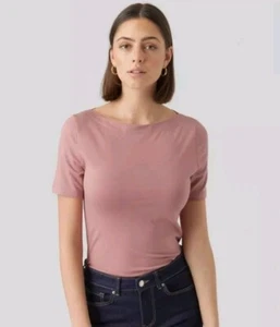Vero Moda Women's VM Panda Top, Size M, Rose Pink - Picture 1 of 6
