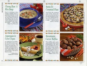 Set 16 Rezepte von 2003 4 Stück Vorder-/Hinterseite Desserts Brotliste unten (3681) - Bild 1 von 4