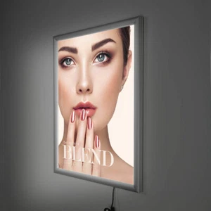 A4 A3 A2 A1 LED montaggio a parete poster retroilluminato lightbox illuminare cornice illuminata - Foto 1 di 10