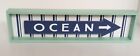 Ocean Directional Sign Modern Coastal Beach Arrow Blue Mint Vertical Stripes New