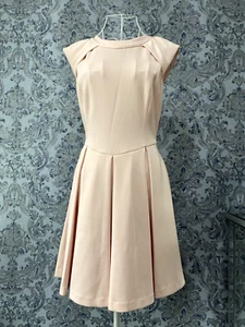 Ladies Stunning Ted Baker Pink Skater Dress (UK 10) Size 2 - Picture 1 of 11