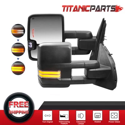 Espejos retrovisores de remolque para Ford Excursion F250 F350 F450 F550 Super Duty eléctricos térmicos Foto 1 de 4