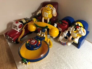 Lot of 4 M&M Candy Dispensers (Firetruck, Lazy Boy Chair, At The Movies & Phone) - Picture 1 of 12