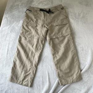 The North Face Mens Convertible ZipOff Hiking Trousers Shorts Beige Size W38 L29 - Picture 1 of 23