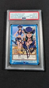 One Piece CHB Japanese Miss All Sunday S107 PSA 10 GEM MT Stephanie Young AUTO 9 - Picture 1 of 5