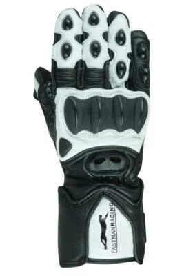 Guantes De Moto De Cuero Para Hombre V PRO RACER Con Protectores Transpirables - Imagen 1 de 4