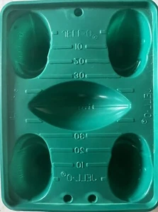 9 Vintage Jello Jigglers Green Sports Football Holiday Molds Candy Soap Shots - Picture 1 of 3