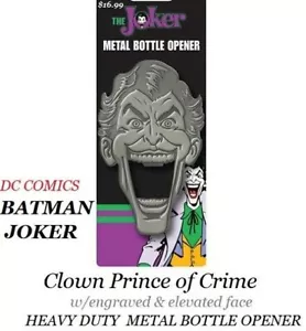 BATMAN JOKER - Clown Prince of Crime METAL BOTTLE OPENER HEAVY DUTY DC COMICS - Picture 1 of 1