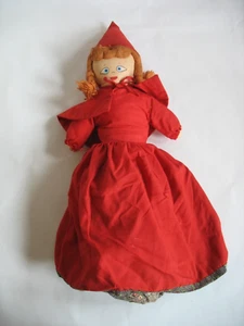 Vintage Topsy Turvy Handmade Little Red Riding Hood - Grandma & Wolf Rag Doll - Picture 1 of 8