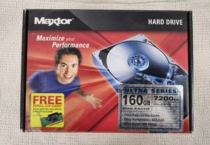 MAXTOR Ultra Series 160GB 7200 RPM Ultra ATA/133 Internal Hard Drive-NEW SEALED! - Picture 1 of 13