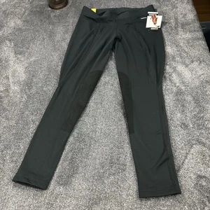 New Kerrits Flow Rise Knee Patch Performance Tight Women’s XL Black Riding NWT - Picture 1 of 16