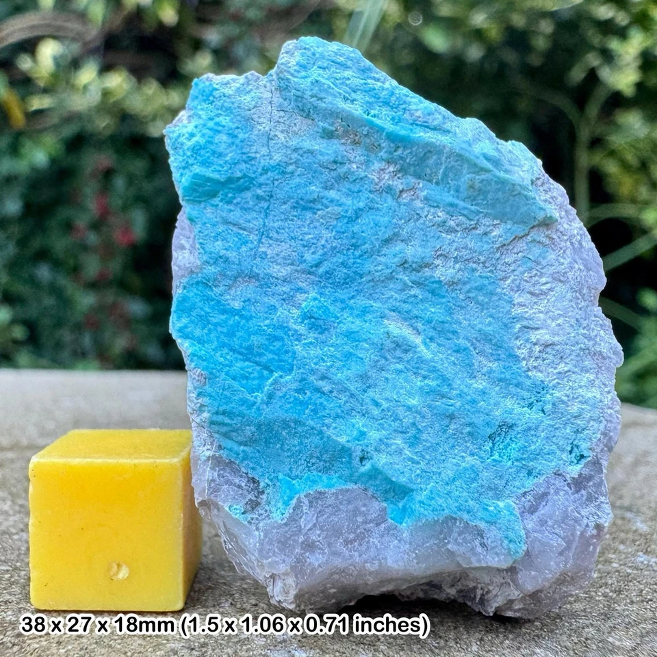 Ultra rare british turquoise crystal - gunheath china clay mine, st austell, - Image 1 of 1