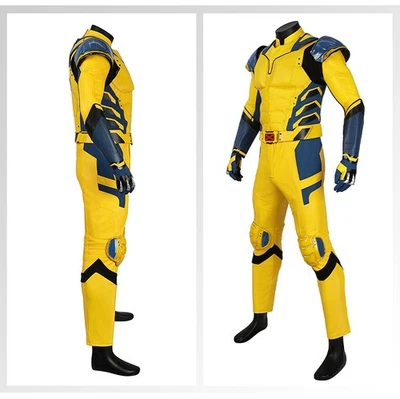 NEW Wolverine Cosplay Costume Outfit Deadpool 3 Halloween Jumpsuit Suit Full Set - Image 1 of 4