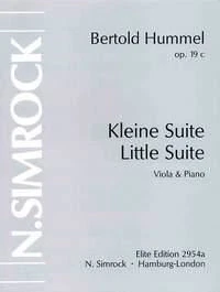 Little Suite op. 19c Book [Softcover] Viola and Piano Simrock - Benjamin (Elite - Image 1 of 3