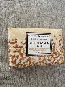 Beekman 1802 Honey & Orange Blossom Goat Milk Bar Soap 3.5oz 99g NEW Sealed - Picture 1 of 3