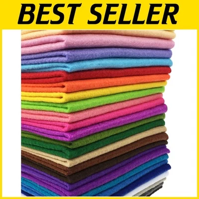 28pcs Thick Felt Fabric Pack DIY Craft Sewing Assorted Color - Image 1 of 4