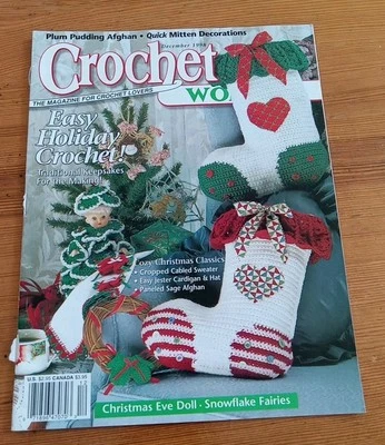 钩针世界杂志 1998 年 12 月轻松假日镂空免运费美国发货 — 第 1/3 张图片