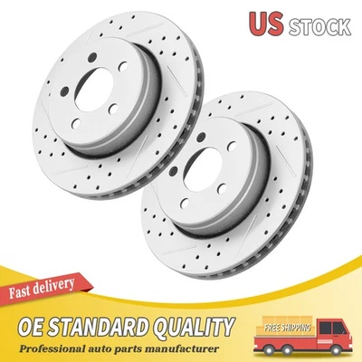 Rotores de freno delanteros para Jeep Liberty Dodge Nitro 2007 2008 2009 2010 2011 2012 Foto 1 de 4