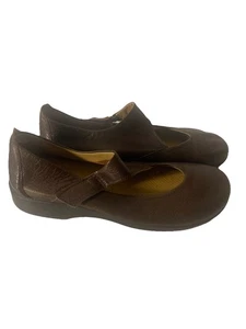 Arcopedico Sz 40 US 9 Ellery Mary Jane Brown Leather Comfort Flats Shoes - Picture 1 of 10