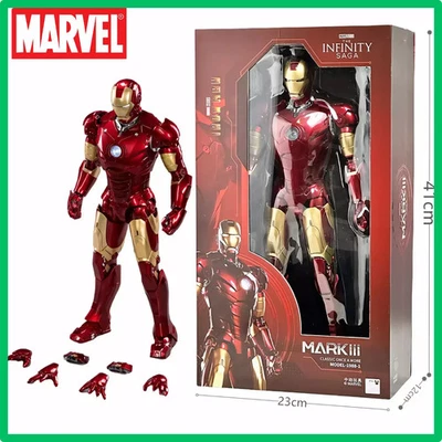 ✅Iron Man MK3 1/5 36cm LED  Anniversaire Collection ZD Toys - Immagine 1 di 4