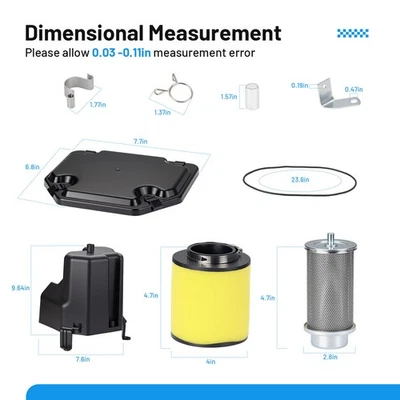 Kit de jaula de filtro de aire carcasa caja de aire para Honda Sportrax 250 TRX250EX 2001-2008 EE. UU. Foto 1 de 4