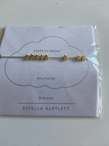 Estella Bartlett Gold Plated Stars So Bright Bracelet. Brand New. - Picture 1 of 5