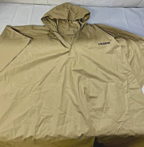 Stearns Packable PVC Rain Coat Poncho Cape Hood 50" x 94" Side Snaps Grommets - Picture 1 of 6