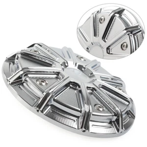Inserto filtro aria tagliato per Harley Dyna Electra Street Glide Softail cromato - Foto 1 di 6
