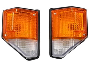 Toyota Land Cruiser 70 Series Right & Left Orange Clear Corner Blinker Light Set - Picture 1 of 9