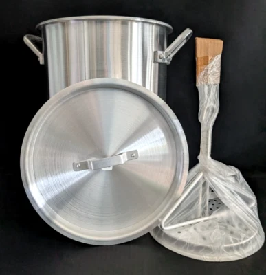 26qt King Kooker Heavy Duty Stock Pot With Turkey Stand, Lid Model 26PK - Image 1 of 4