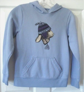Columbia Blue Hoodie Sweatshirt Rabbit Size Medium 10/12 NEW - Picture 1 of 5
