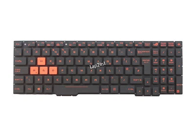 NEW ASUS ZX53V GL553V FX553V GL553VW UK 4PIN BACKLIT KEYBOARD 0KNB0-6671UK00 - Image 1 of 2