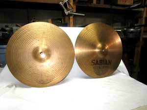 Lot de deux cymbales de crash Sabian B8 Hi-Hats 14" - Photo 1/9