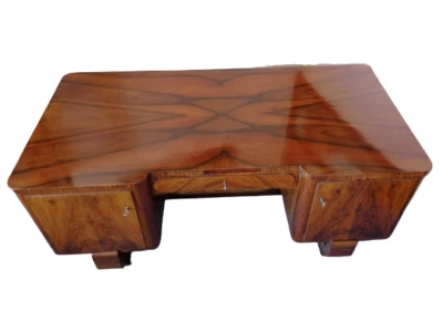 Art Déco Schreibtisch Nussbaum 20er Jahre - Bild 1 von 4