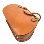 ITAGAKI handbag brown leather craft by Emi Town Boston mini tote bag leather