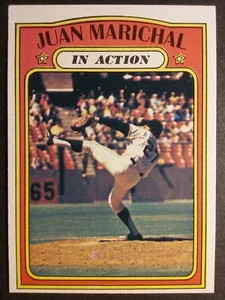 1972 TOPPS BASEBALL #568 JUAN MARICHAL IN ACTION GIANTS NEARMINT - Bild 1 von 3