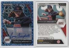 2021 Panini Prizm Draft Picks Carolina Blue Velocity Spencer Arrighetti Auto