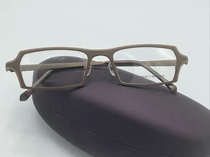 new prodesign denmark eyeglasses #1334 UNIQUE SHAPE (brown/beige) Titanium. - Picture 1 of 11