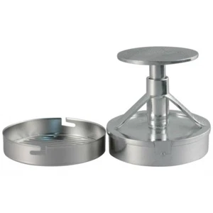 PRESSA PER HAMBURGER STAMPO FORMA BURGER CARNE ANTIADERENTE IN ALLUMINIO 10CM - Foto 1 di 1