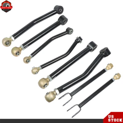 For 2008-2017 Jeep Wrangler JK Full Set Adjustable 0-6" Lift Control Arms Foto 1 de 4