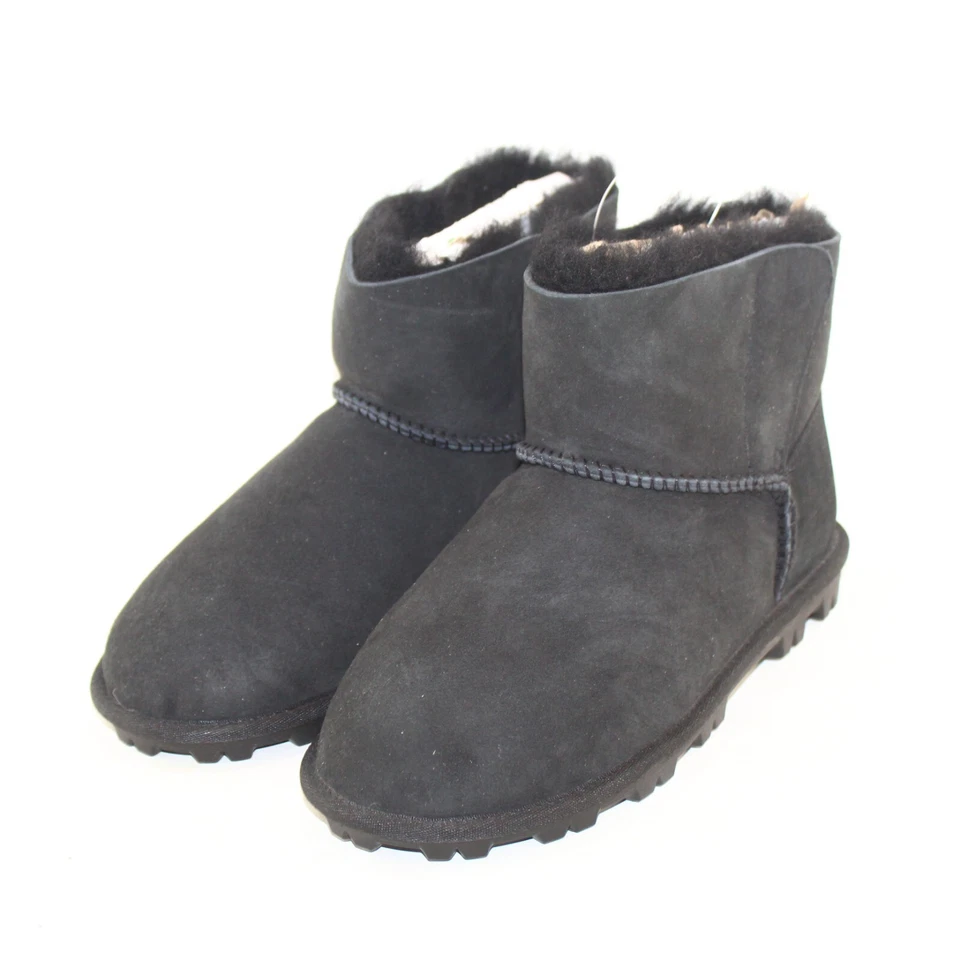 KIRKLAND Mujer Pull On Invierno Botas Zapato Talla 10 M Negro Gamuza Cuero Superior NUEVO Foto 1 de 4