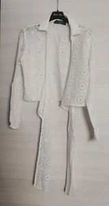 Camicia bianca in sangallo, marca Primark, taglia S - Foto 1 di 8
